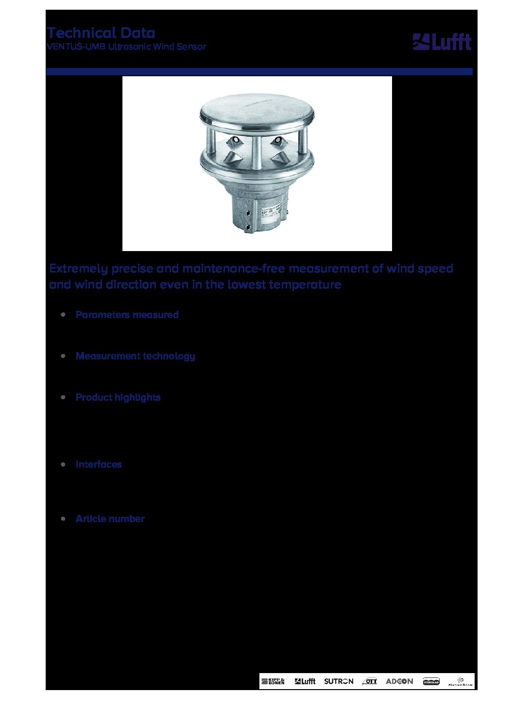 LUFFT VENTUS Depliant
